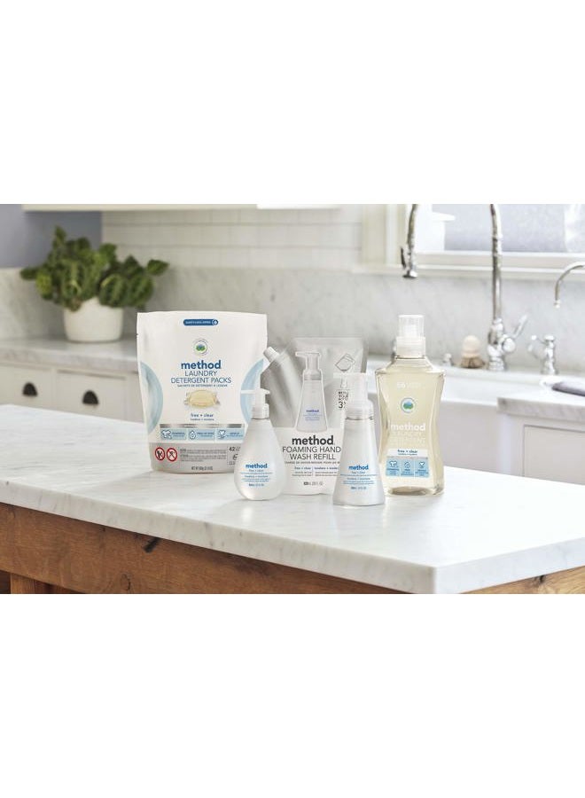 Method Liquid Laundry Detergent; Fragrance Free + Clear; Stain Remover; 66 Loads per 53.5 fl oz bottle; (Pack of 1) - Image 4